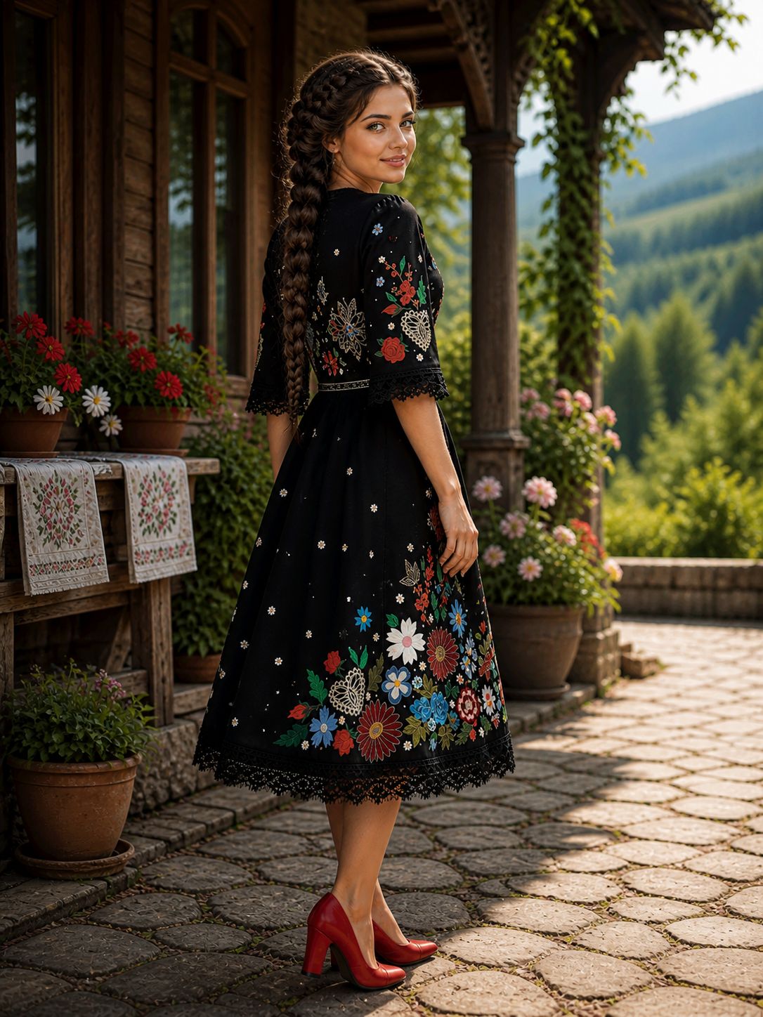 Rochie Fleurs du Jardin