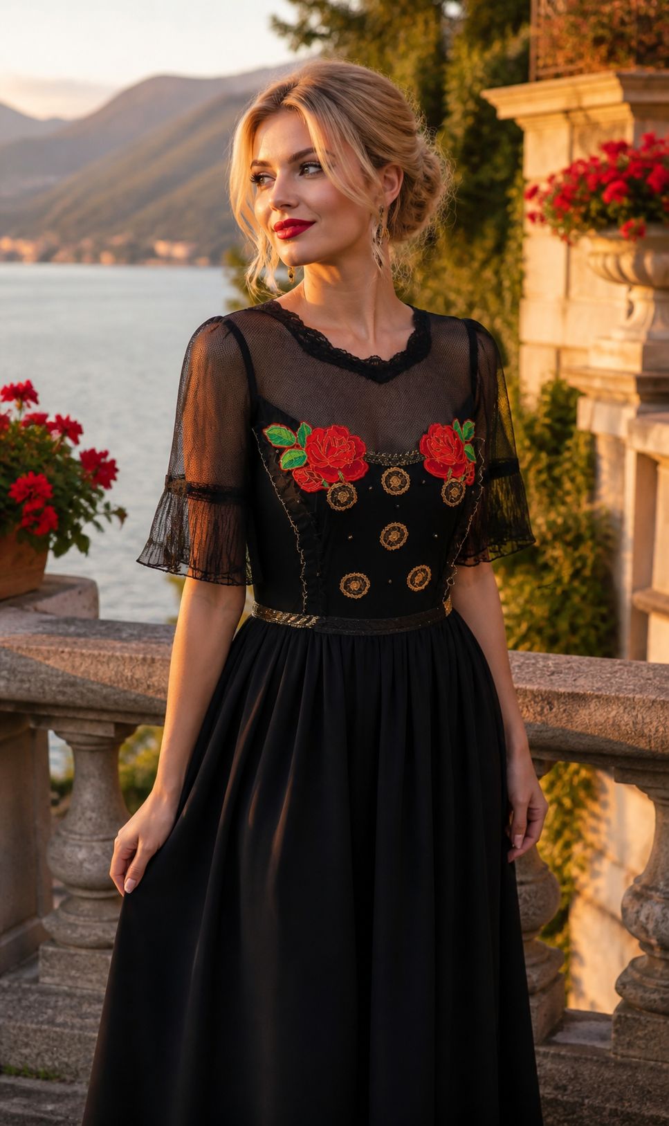 Rochia Midnight Rose Gala