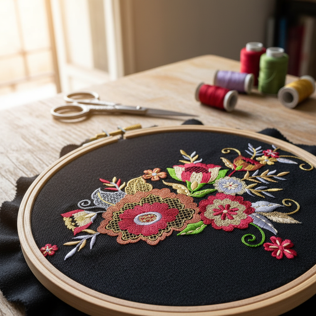 Detaliu broderie Margot