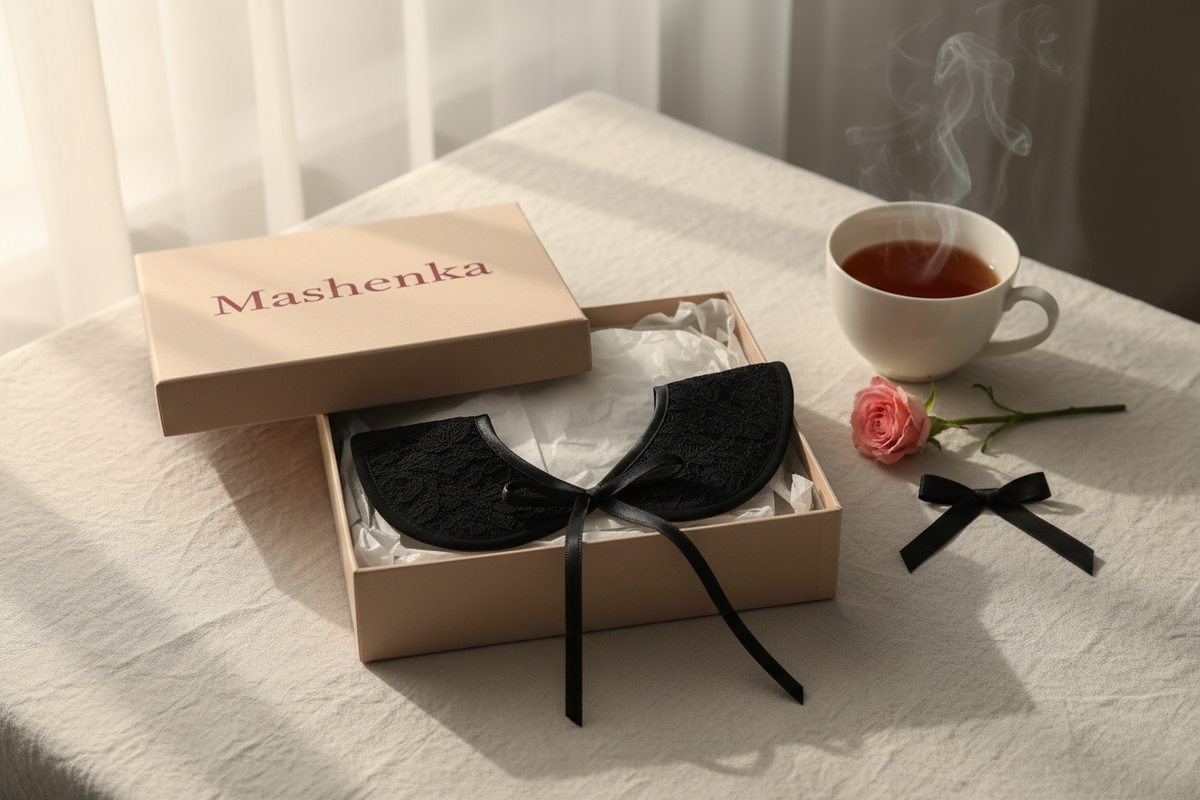Gift idea - Collerette Noir original Mashenka