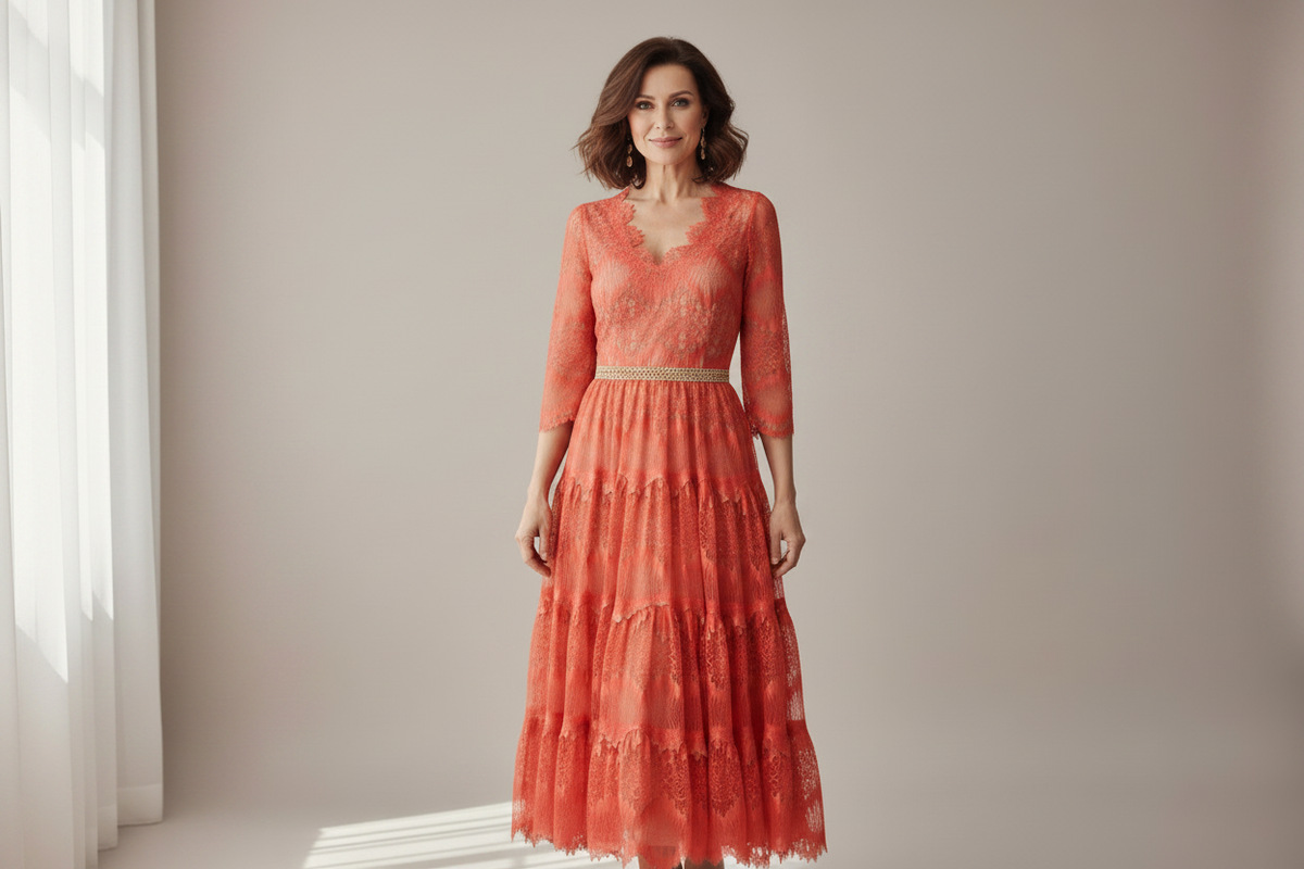 Rochie coralie - mâini relaxate