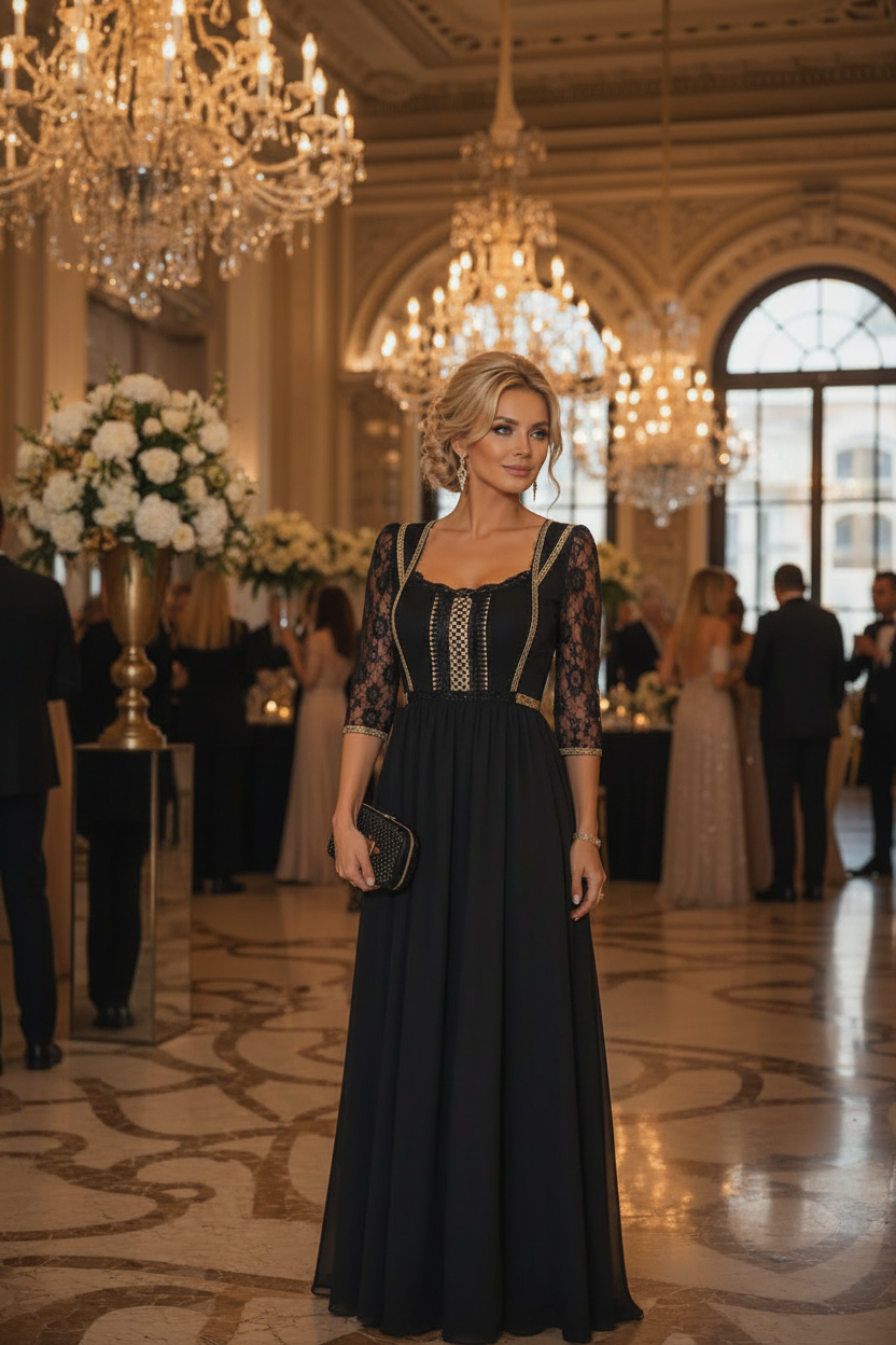 Rochie Elegant la eveniment, fundal deschis